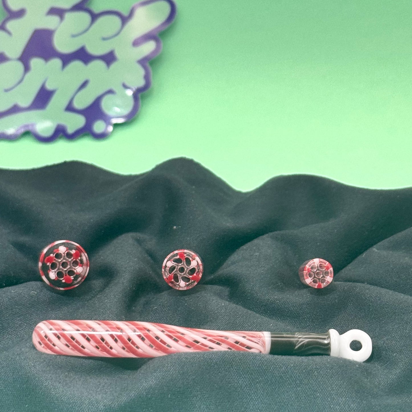 KIT 3 GLASS TIPS + BAT