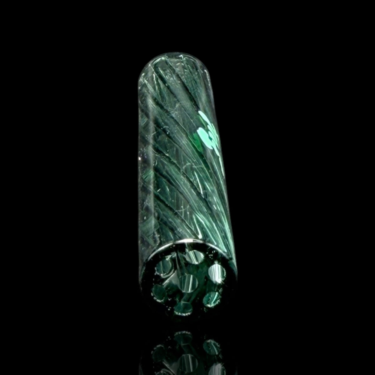 Clear Lake Green 60 mm: glass tip de borosilicato reutilizable