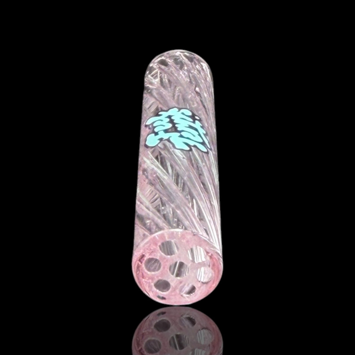 Clear Pink 60 mm: glass tip de borosilicato reutilizable