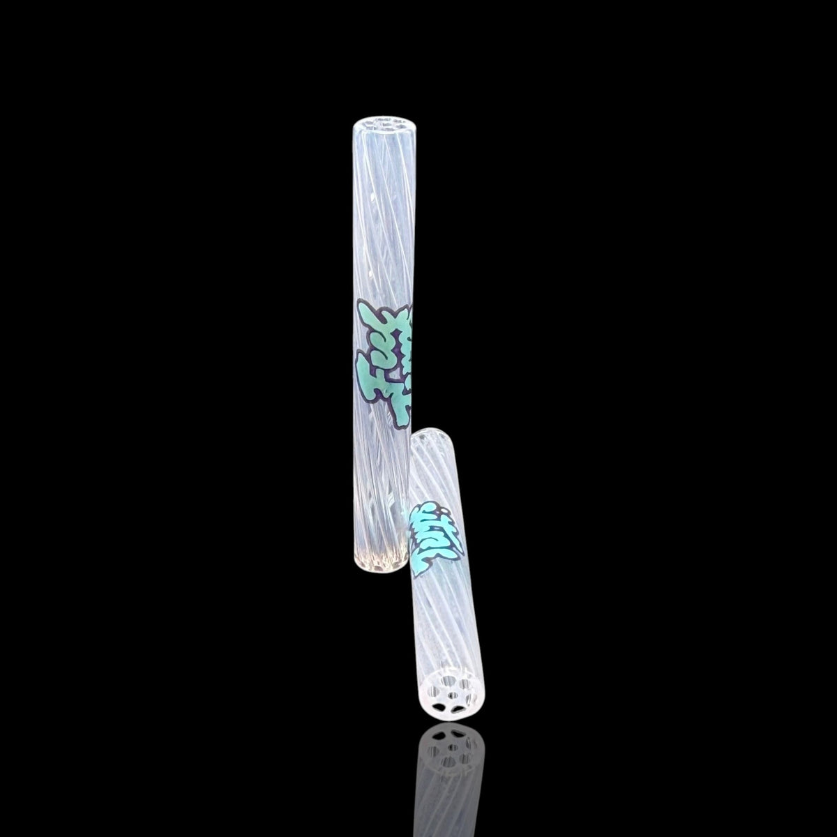 Clear Jade Pink: glass tip de borosilicato reutilizable